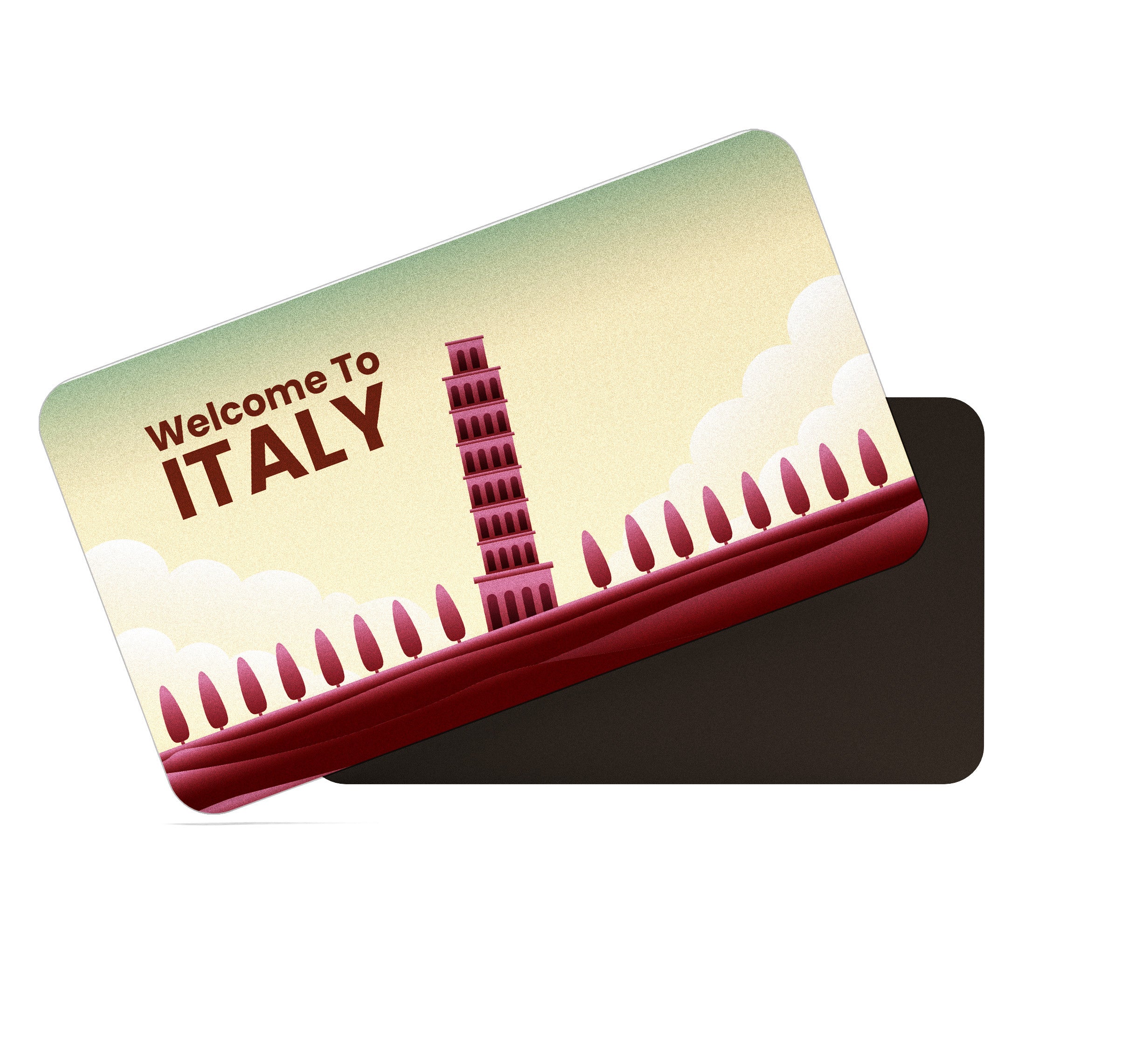 dhcrafts Rectangular Fridge Magnet Multicolor Italy D4 Design Pack of 1 (8.6cm x 5.4cm)